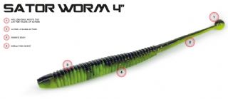 Molix Sator Worm 4 Inch Lure - 